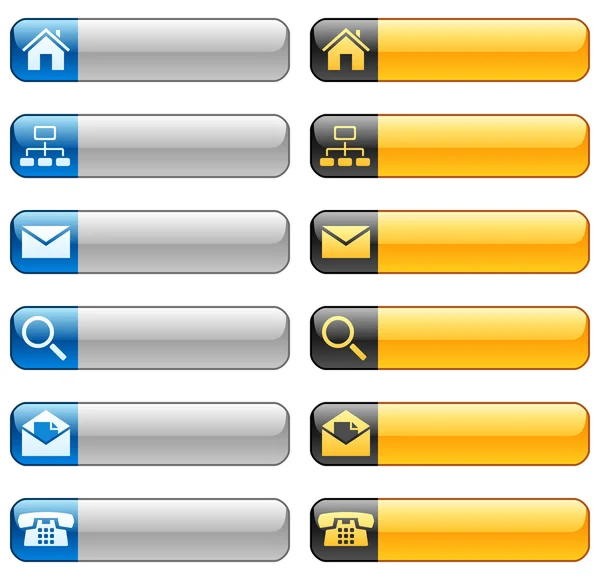 Banner düğmelerle web simgeler 1