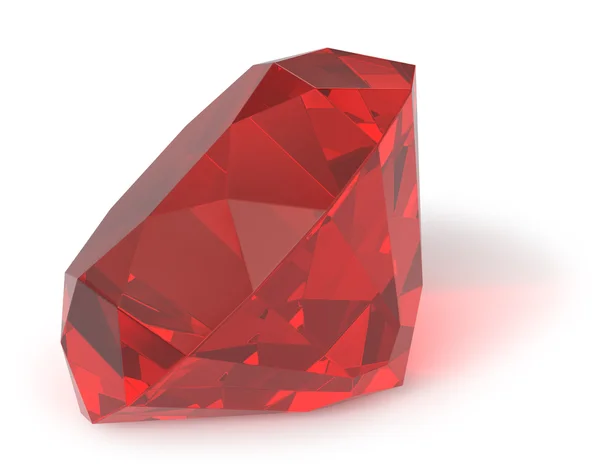 Ruby gemstone isolated — Stock Photo, Image