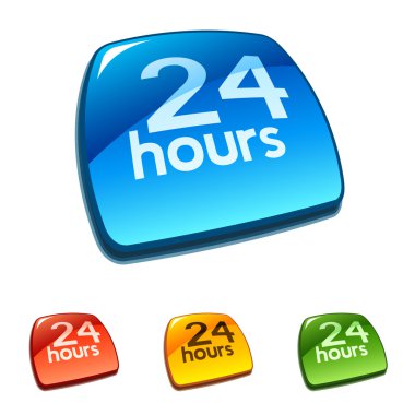 web düğme Tarih 24 gönderilen simgesi