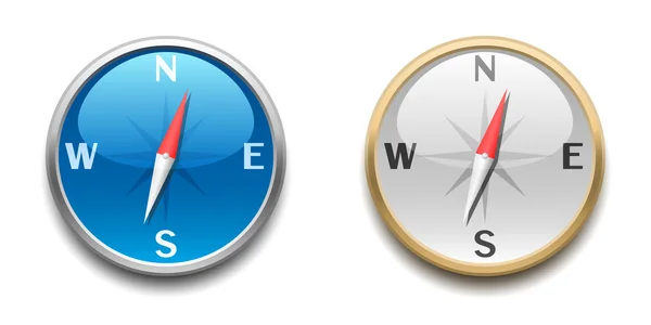 Ikona kompasu — Wektor stockowy