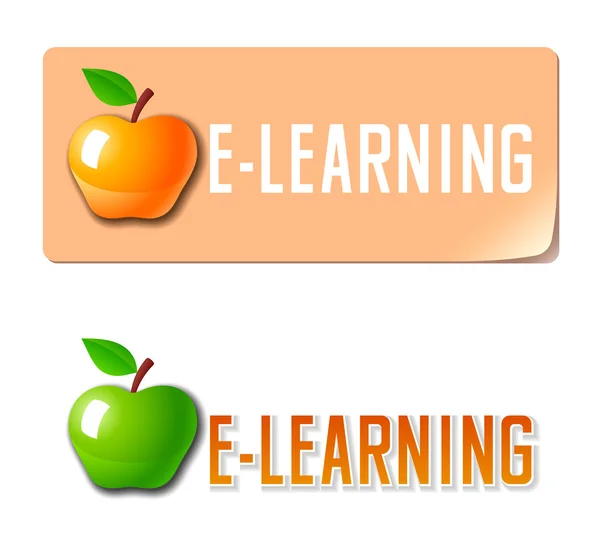 Ícone de e-learning —  Vetores de Stock