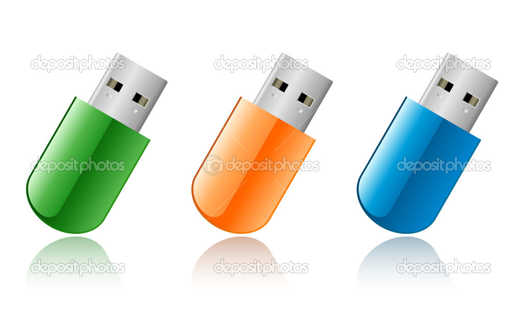 USB flash drive icons