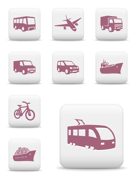 Set pictograme de transport — Vector de stoc
