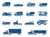 nákladní automobily sada ikon