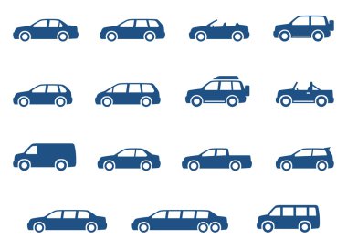 Cars icons set