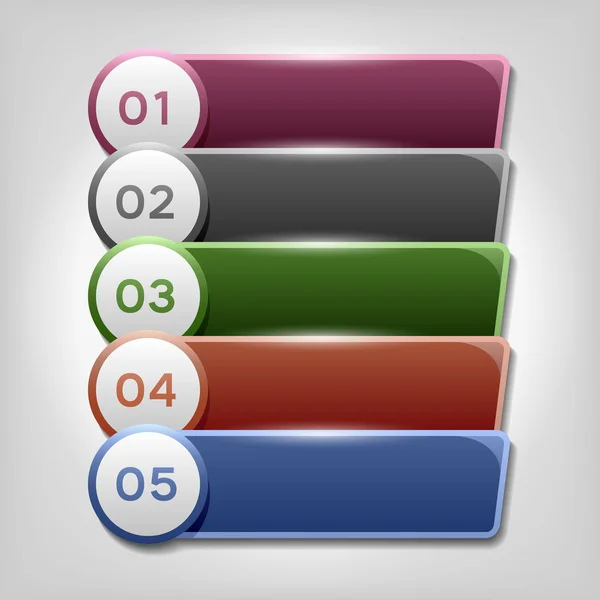 infographics tasarımı ile numaralandırılmış adımları