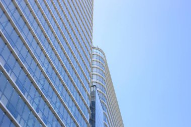 glass tower blocks with space for text