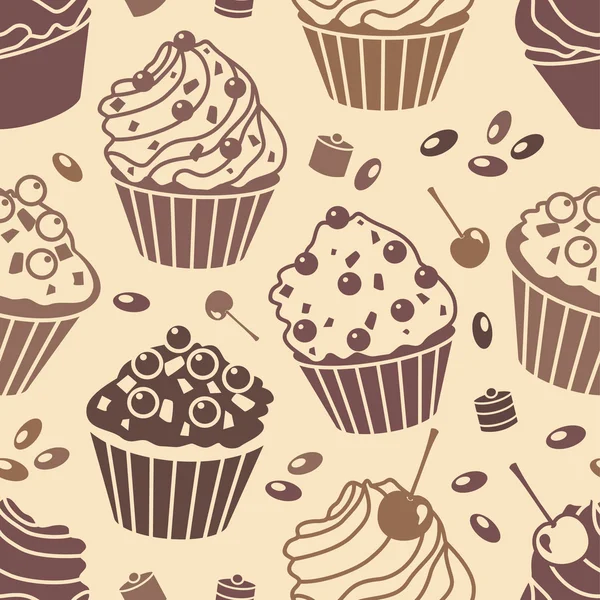 Cakes pattern — Stock Photo, Image