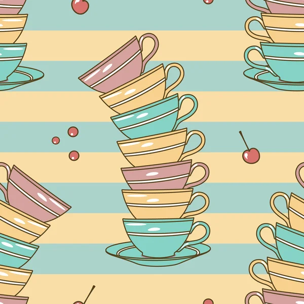 Cups patroon — Stockfoto