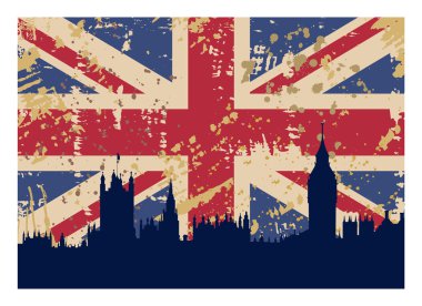Büyük Britanya'nın bayrak ve Londra