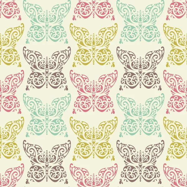 Patrón de mariposa adornado —  Fotos de Stock