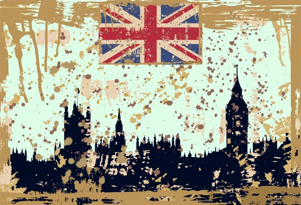 Londen grunge — Stockfoto