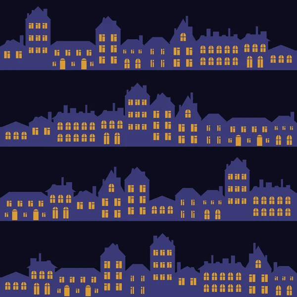 Night streets pattern — Stock Photo, Image