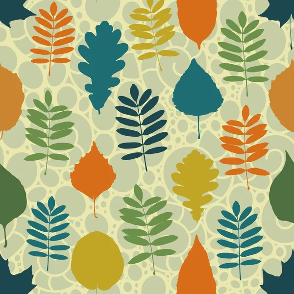 Patrón de hojas — Archivo Imágenes Vectoriales
