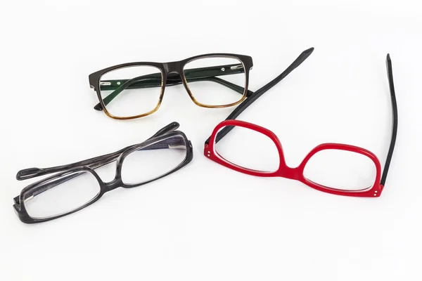 Vele rode en zwarte bril — Stockfoto