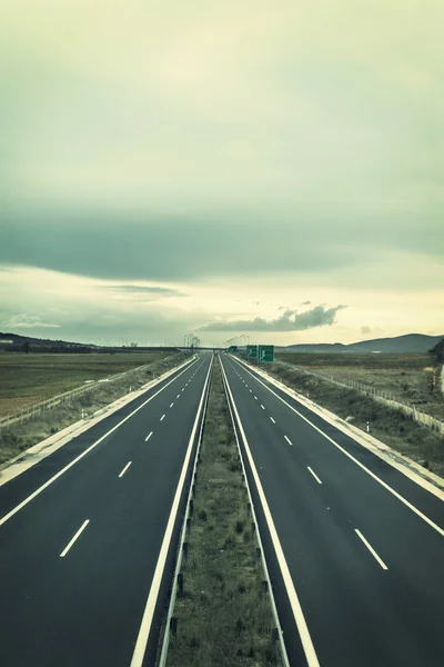 Vintage photo. Highway road — Stock Photo, Image