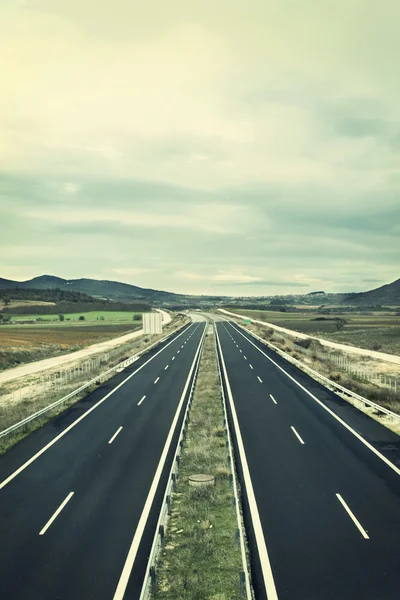 Vintage foto. snelweg weg — Stockfoto