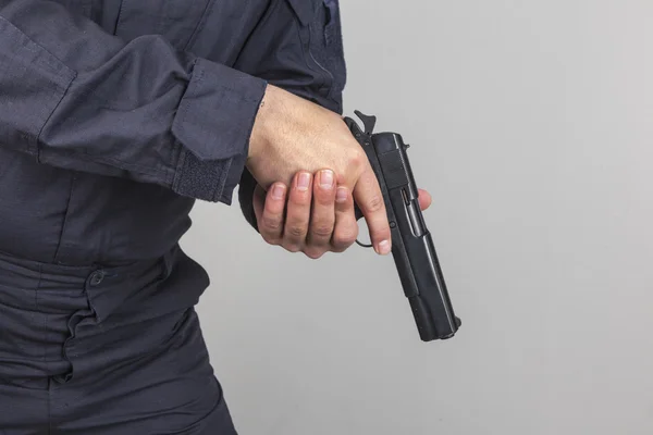 Policjant pistolet — Zdjęcie stockowe