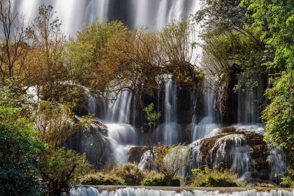 Thi Waterfall Beautiful Waterfall Deep Rain Forest Tak Province Thailand — Stock Photo, Image