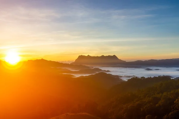 Beautiful Landscape Morning Doi Luang Chiang Dao Chiang Mai Thailand — Stock Photo, Image