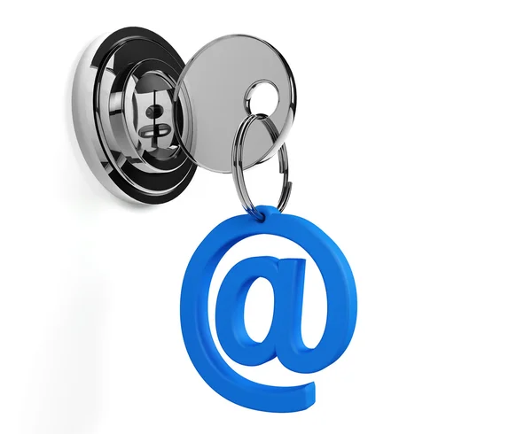 Lock mail Royalty Free Stock Photos