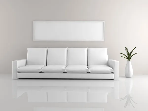 极简主义的沙发 — 图库照片