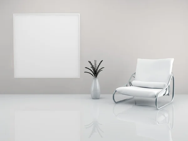 Minimalist armchair — Stock Photo, Image