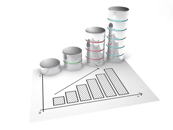 Affärsdiagram — Stockfoto