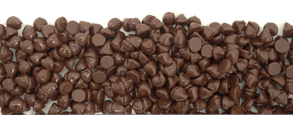 分離されたチョコレート チップ下罫線 ロイヤリティフリーのストック画像