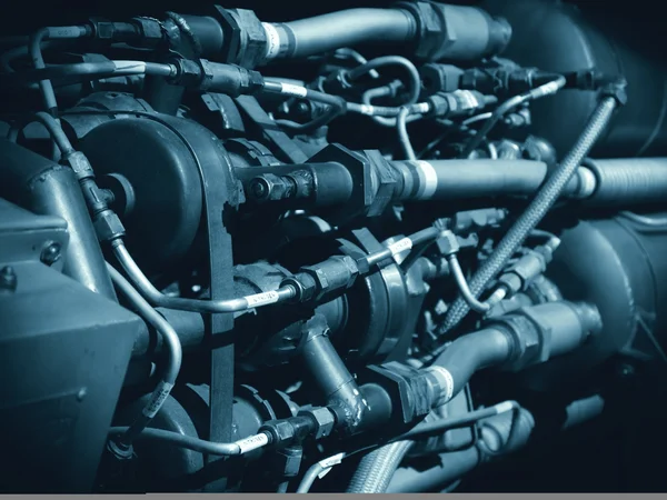 18喷气发动机软管和机械 ロイヤリティフリーのストック画像