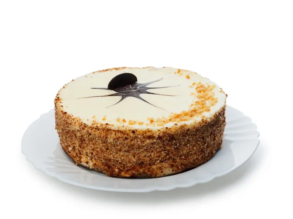 Cake on a dish — Stock Photo, Image