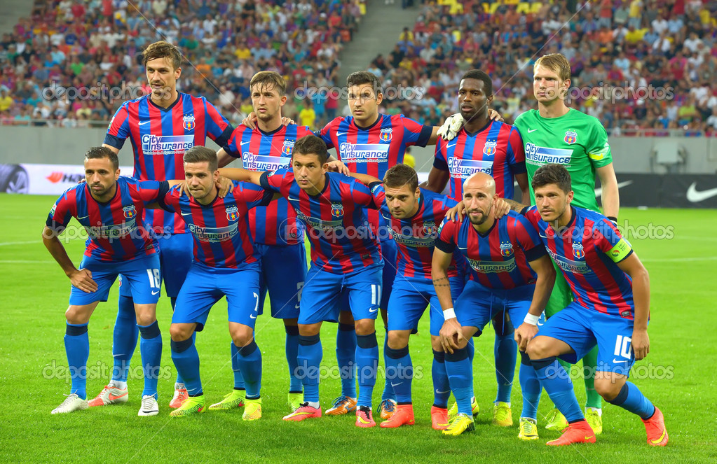 BUCHAREST-JULY,23:Football team Steaua Bucharest before ...