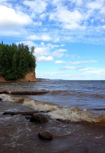 Summer landscape of the river bank. — Stock Photo, Image