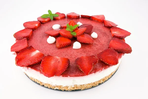 Cheesecake alle fragole — Stock Photo, Image