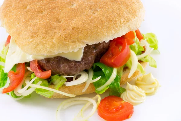 Panino con hamburger — Foto Stock