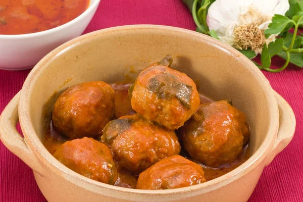 Polpette di carne al sugo — Stock Photo, Image