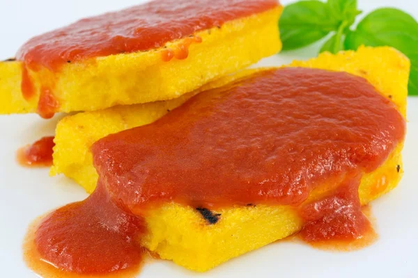 Polenta al sugo — Stockfoto