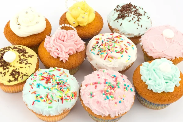 Cupcakes met botterroom — Stockfoto