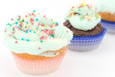 buttercream ile cupcakes