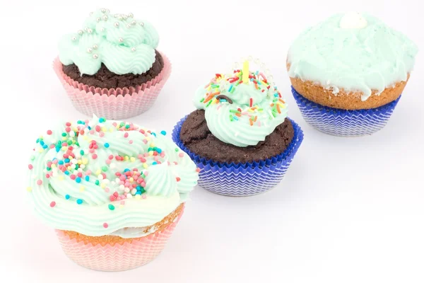 Cupcakes with buttercream — Stock Photo, Image