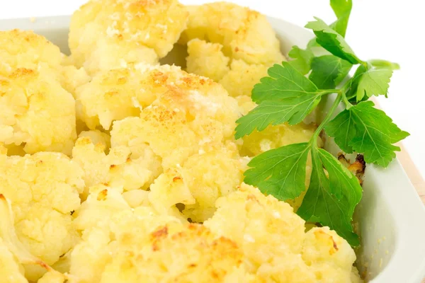 Blumenkohl-Gratin mit Parmesan — Stockfoto