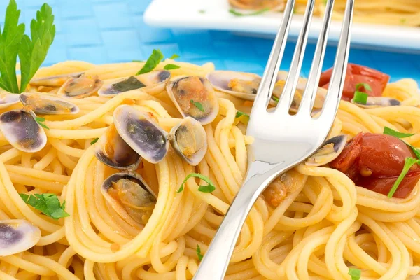 アサリのスパゲッティ — ストック写真