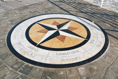 The compass rose, Pesaro clipart