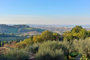 pesaro ve Adriyatik kıyısı peyzaj