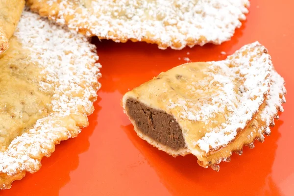 Ravioli with ricotta and chocolate — Stock Photo, Image