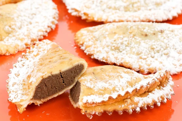 Ravioli with ricotta and chocolate — Stock Photo, Image