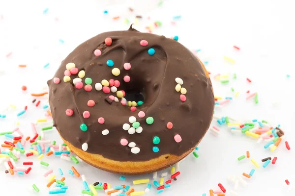 Çikolatalı donuts — Stok fotoğraf