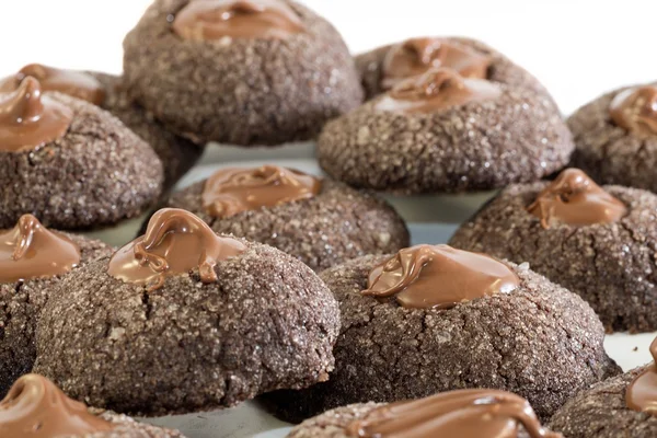 Biscoitos com chocolate — Fotografia de Stock