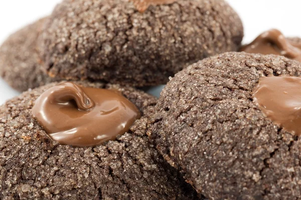 Koekjes met chocolade — Stockfoto