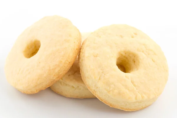 Biscuits with cream milk — Stock Photo, Image